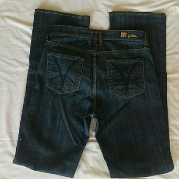 Kut from the kloth boot cut dark denim jeans - Picture 2 of 7